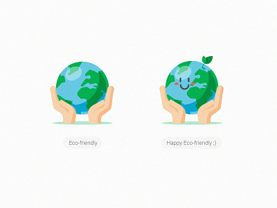 GrabFood Category Icons_Eco-friendly earth eco-friendly environment grabfood grabgreen green hands icon illustration leaves protect smile