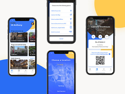 Get In App for iPhone X app colorfull iphone x tourism travel ui ux