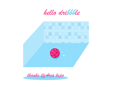 Hello Dribbble dribbble first hello shot