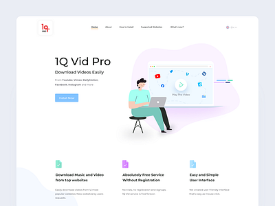 Landing page for the browser add-on