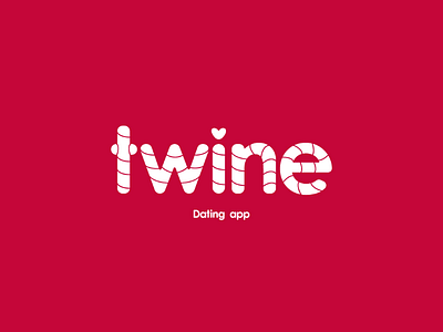 "Twine" Dating App app logo dating design