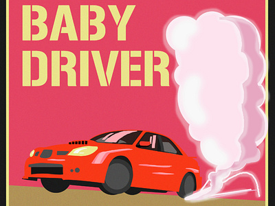 Baby Driver Illustration