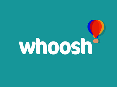 Whoosh Logo dailylogo logo balloon