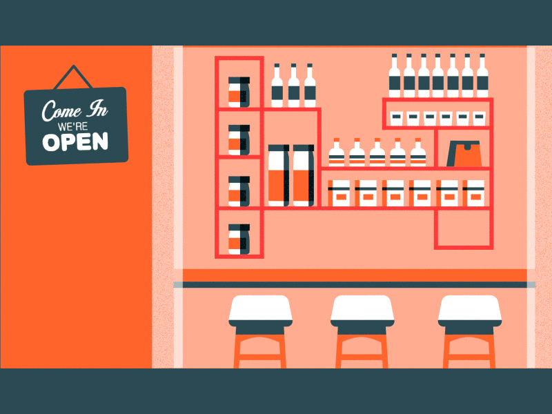 New Studio & District bobo design food gif graphisme hipster illustration motion paris restaurant studio