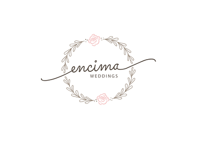 Encima Weddings design icon logo vector