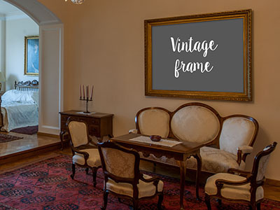 Vintage Frame Mockup ancient antique mock mock up mockup obsolete old old time old-fashioned oldfangled picture vintage