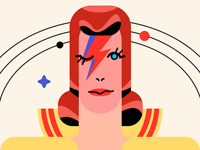 David Bowie david bowie illustration portrait vectober vector