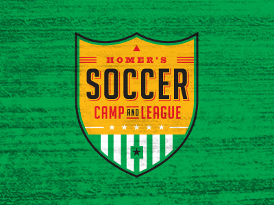 camp + league badge camp emblem identity league logo patch shield soccer sports