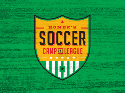 camp + league soccer league camp badge emblem patch shield sports logo identity