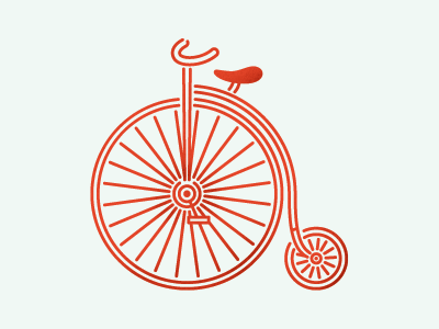 Penny-farthing bicycle bike cycle illustration penny farthing