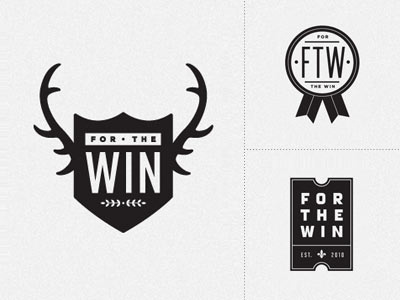 for the win antlers ftw identity logo plaque prize ribbon salt lake city shield ticket win