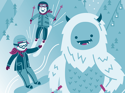 Skiing Yeti