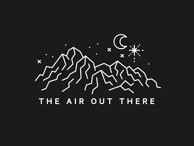 The Air Out There illustration lululemon moon mountains night the air out there