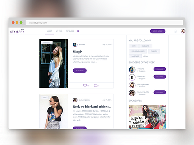 Styberry- a blogging platform for fashion bloggers