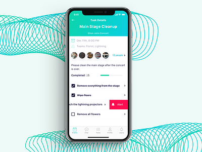 Event App Concept For iPhone X app concept event iphonex task