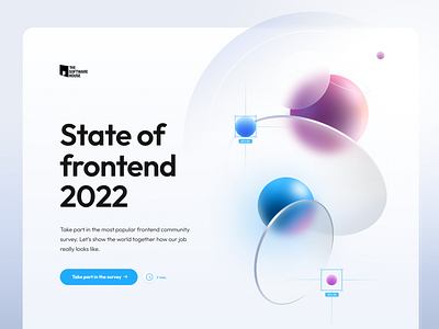 State of frontend 2022 2022 design desktop frontend illustration landing survey tsh ui