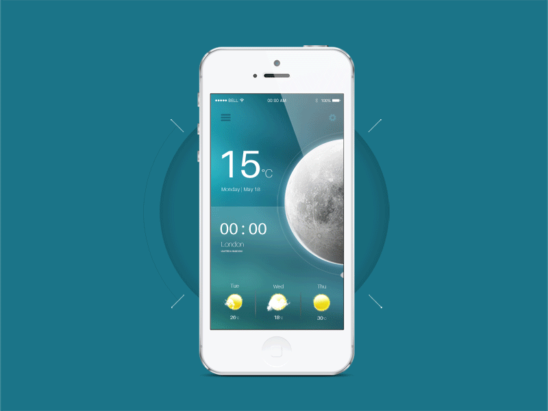 How it works app iphone mobile rain storm sun weather app