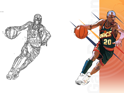 Gary Payton By Lukasz Golik On Dribbble