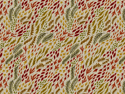 Fall Leaves - Pattern pattern design procreate surface design