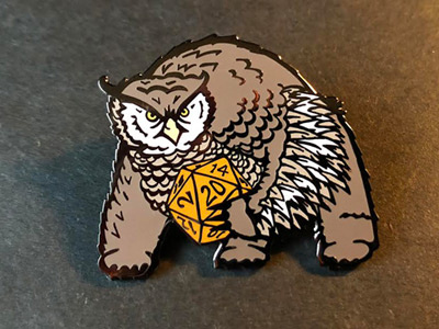 Owlbear Enamel Pin