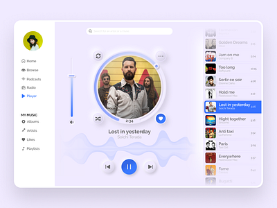 🎧 Music Player V1- Light Mode