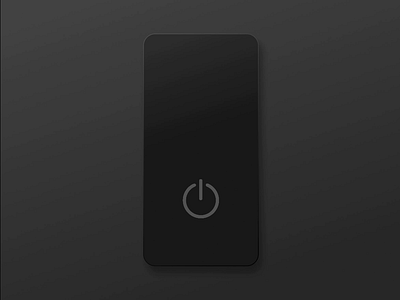 Power On Phone best shot button dailyui design interaction interface off on popular popular shot power switch trend turn on ui ux