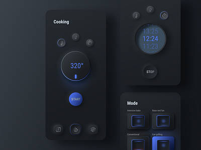 Smart Oven App - Soft UI