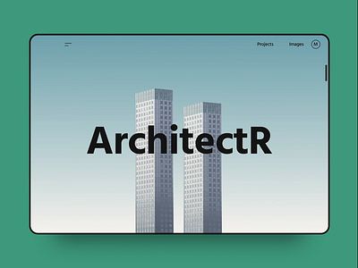 Architecture Blog animated animation app architecture blog clean dailyui design grid header interaction interface layout post typography ui ux web web design