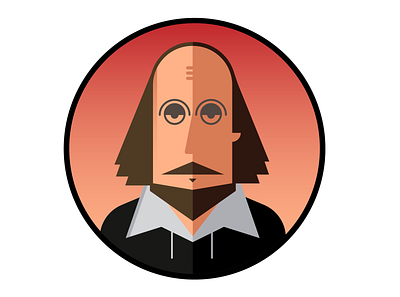 Shakespeare design face illustration portrait shakespeare steampunk