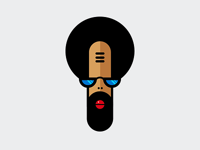 Coolness cool face icon illustration portrait