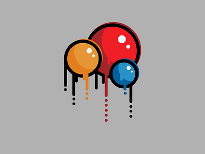 My leaking art art balls colors space