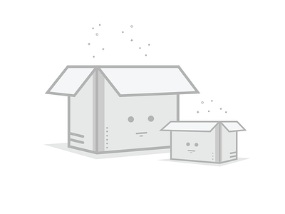 Empty State boxes boxes state. illustration