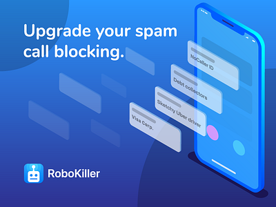 RoboKiller spam blocking illustration ios iphone robokiller spam