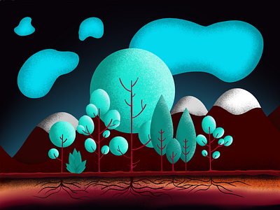 Dreamscape design illustration natural