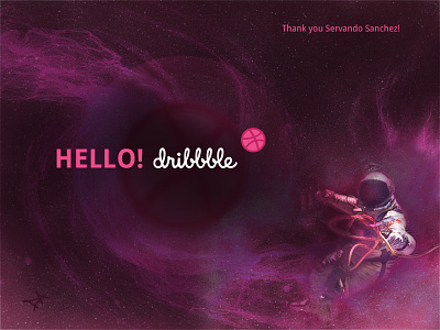 Hello Dribbble! 1st Shot here brand creative design digital imaging graphic design hello hello dribbble motion graphics thank you web design