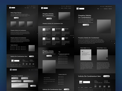 ICO Law Firm Website Wireframe