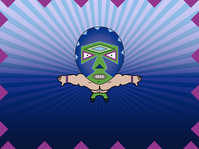 Luchador Digital Illustration creative illustration digital illustration graphic design illustration illustration design mask design pattern design