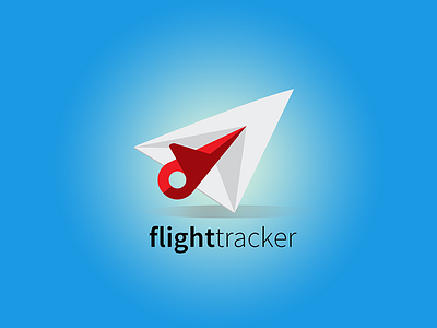 Flighttracker logo branding fun icon illustrator locator logo map pin plane