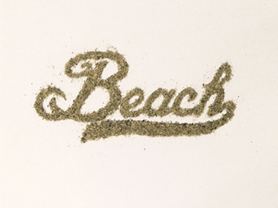 Sand Typography