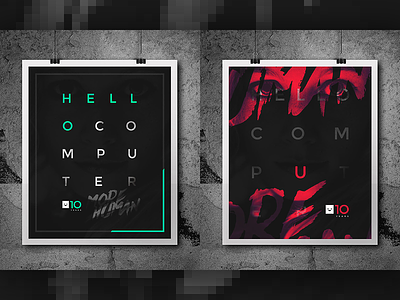 HC10 graphic design poster typography