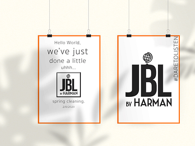 JBL- Rebrand and Campaign Mockup- Part 1 accessories art boulder branding branding design colorado company logo design jbl jbl speakers logo logodesign rebrand speaker speakers tech logo