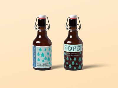 Popsi- Bottled Water Mockup accessories app boulder branding colorado design illustration logo packagedesign packaging vector water waterbottle