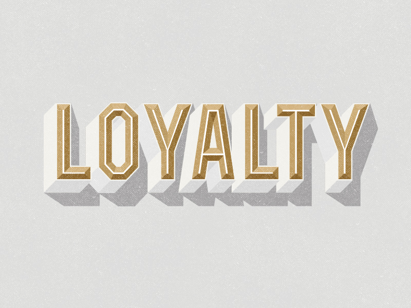 Loyalty typography type lettering design graphic design