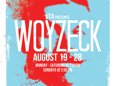 Woyzeck creative design event graphic design poster print typography