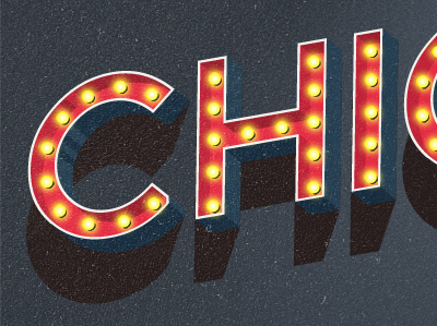 Chicago design lettering type typography vintage
