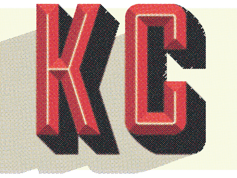 KC typography type design lettering vintage