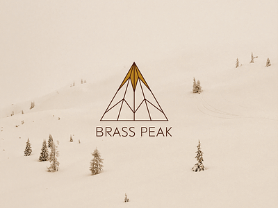 Brass Peak brass peak daily logo challenge daily logo challenge day 8 design graphic design logo ski ski resort vector