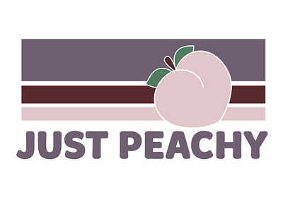 JUST PEACHY GRAPHIC PRINT digital art illustration illustrator peach textile design