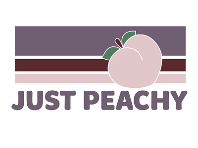 JUST PEACHY GRAPHIC PRINT