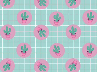CACTUS AOP illustrator repeat pattern stationery surface design surface pattern textile design